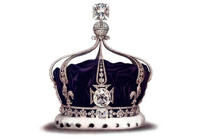 The crown of Queen Mary, great-grandmother of King Charles III